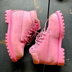 Timberland Vibrant Pink Ankle Boots